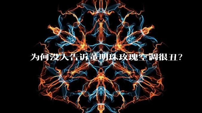 为何没人告诉董明珠玫瑰空调很丑？