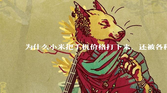 为什么小米把手机价格打下来，还被各种人骂？